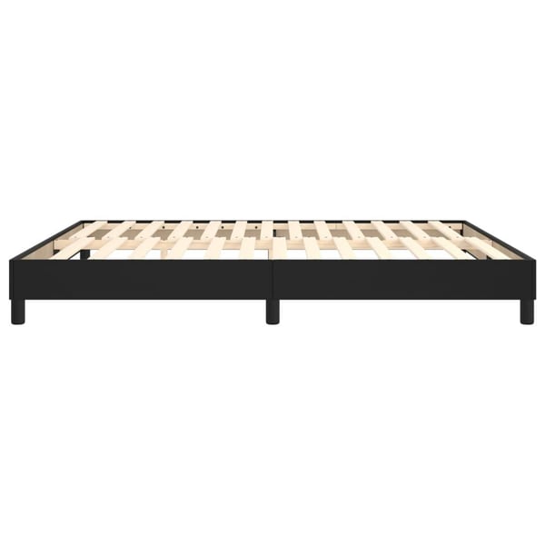 vidaXL Boxspring sengeramme 180x200 cm kunstlæder sort