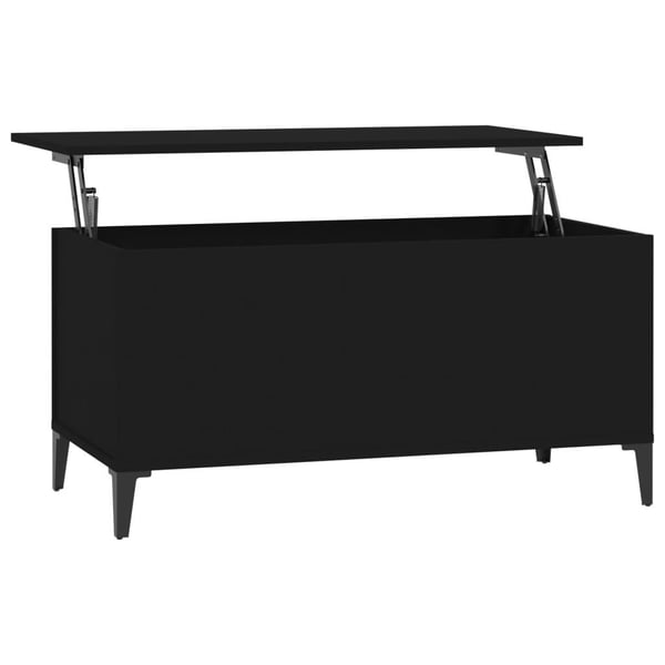 vidaXL sofabord 90x44,5x45 cm konstrueret træ sort