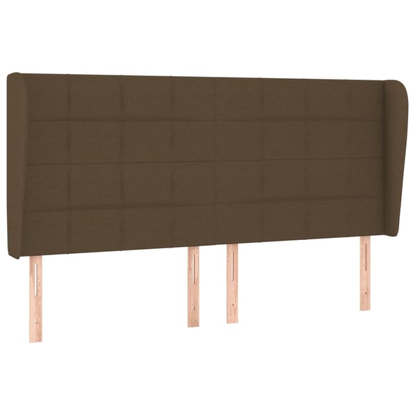 vidaXL kontinentalseng med madras 200x200 cm stof mørkebrun