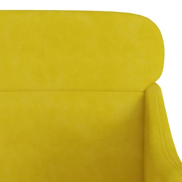 vidaXL lænestol 63x76x80 cm velour gul