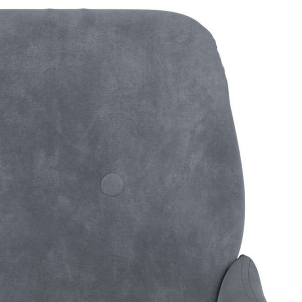 vidaXL bænk 108x79x79 cm velour mørkegrå
