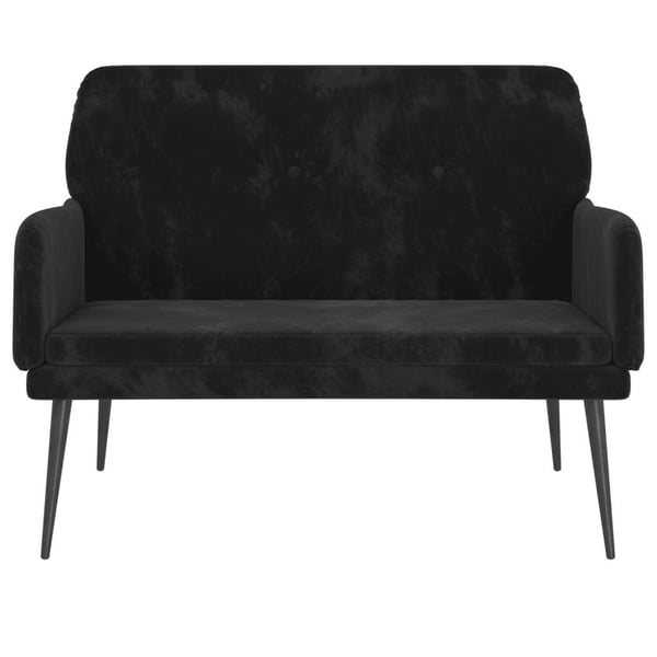 vidaXL bænk 108x79x79 cm velour sort