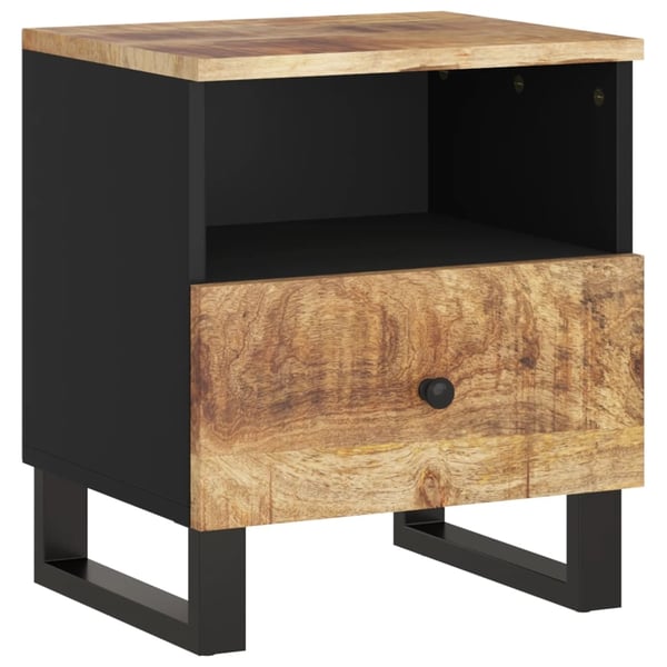 vidaXL Nattbord 2 stk heltre mango og konstruert tre