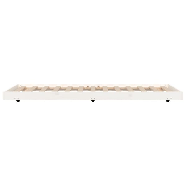 vidaXL Sengeramme uten madrass hvit 75x190 cm heltre furu