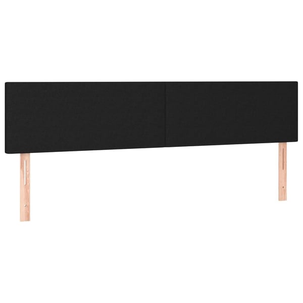 vidaXL kontinentalseng med madras 160x200 cm stof sort
