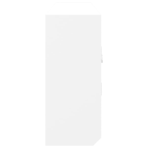 vidaXL Nøkkelskap hvit 40x8,5x20 cm konstruert tre og stål