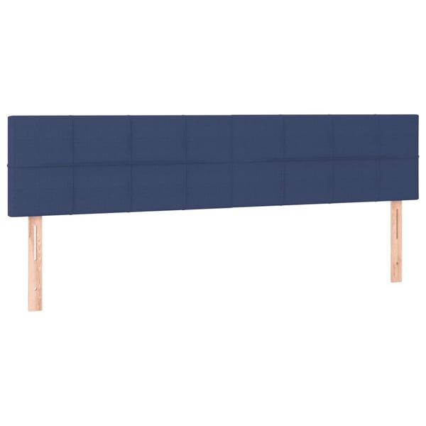 vidaXL kontinentalseng med madras 180x200 cm stof blå
