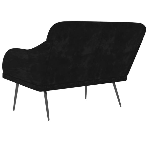vidaXL bænk 110x76x80 cm velour sort