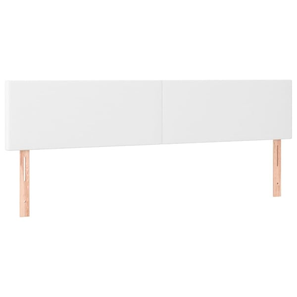 vidaXL kontinentalseng med madras 180x200 cm kunstlæder hvid
