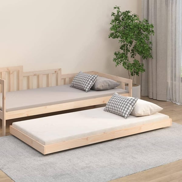 vidaXL Sengeramme uten madrass 75x190 cm heltre furu