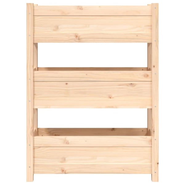 vidaXL plantekasse 77x25x104,5 cm massivt fyrretræ