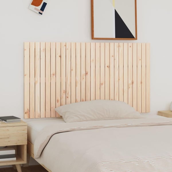 vidaXL sengegavl 166x3x90 cm massivt fyrretræ