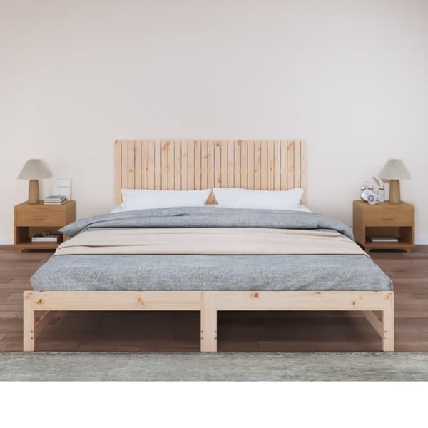 vidaXL Veggmontert hodegavl 185x3x60 cm heltre furu