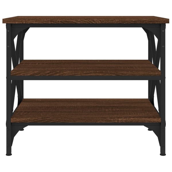 vidaXL Sidebord brun eik 55x38x45 cm konstruert tre
