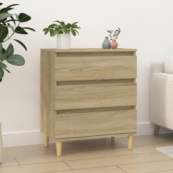 vidaXL skænk 60x35x70 cm konstrueret træ sonoma-eg