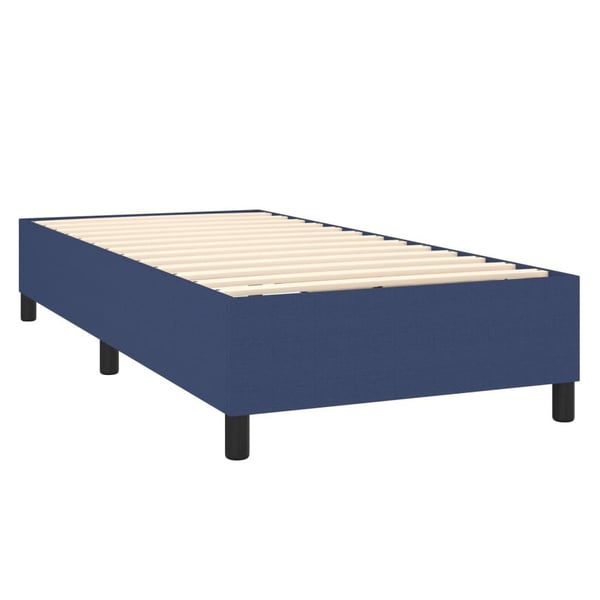 vidaXL kontinentalseng med madras 90x190 cm stof blå