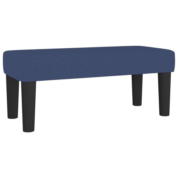 vidaXL kontinentalseng med madras 90x190 cm stof blå