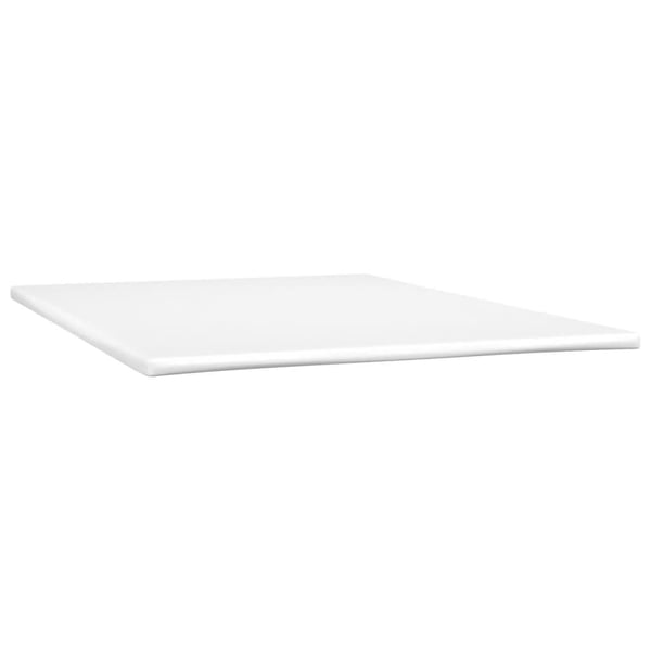 vidaXL kontinentalseng med madras 140x200 cm kunstlæder cremefarvet