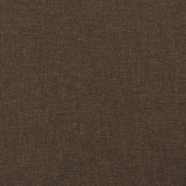 vidaXL kontinentalseng med madras 160x200 cm stof mørkebrun