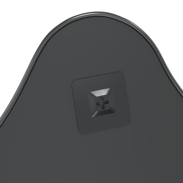 vidaXL Veggspeil svart 60x50 cm
