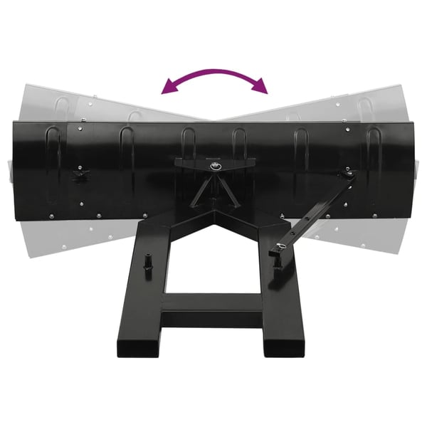 vidaXL Snøplog for gaffeltruck 150x38 cm svart