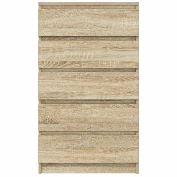 vidaXL Kommode sonoma eik 60x36x103 cm konstruert tre