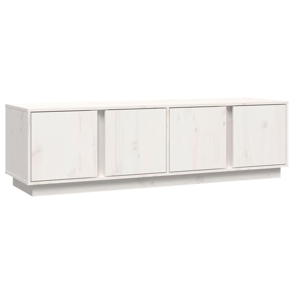 vidaXL TV-benk hvit 140x40x40 cm heltre furu