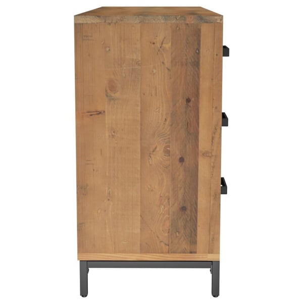 vidaXL Senkki ruskea 110x35x70 cm täysi mänty
