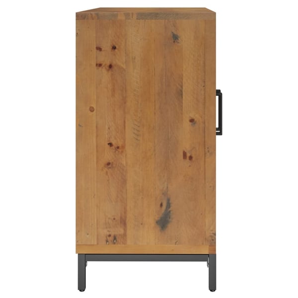 vidaXL Skjenk brun 75x35x70 cm heltre furu