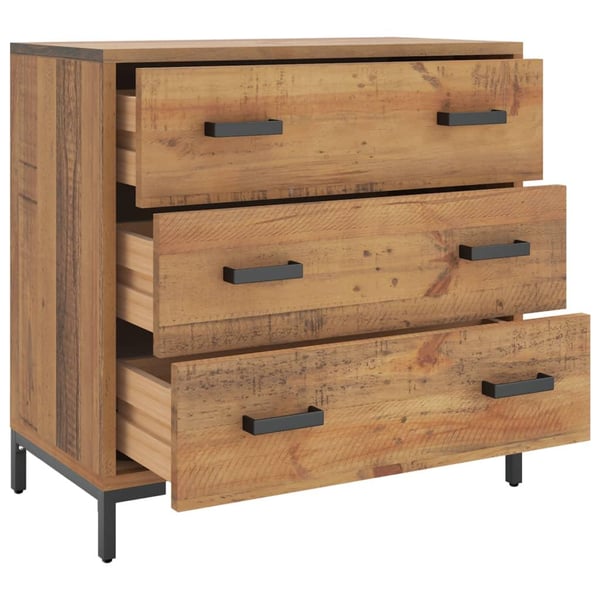 vidaXL kommode 75x35x70 cm massivt fyrretræ