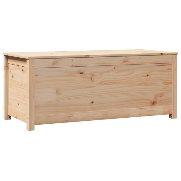 vidaXL opbevaringskasse 110x50x45,5 cm massivt fyrretræ