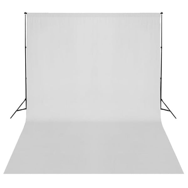 vidaXL Fotostudiosett med lyssett, bakgrunn og reflektor