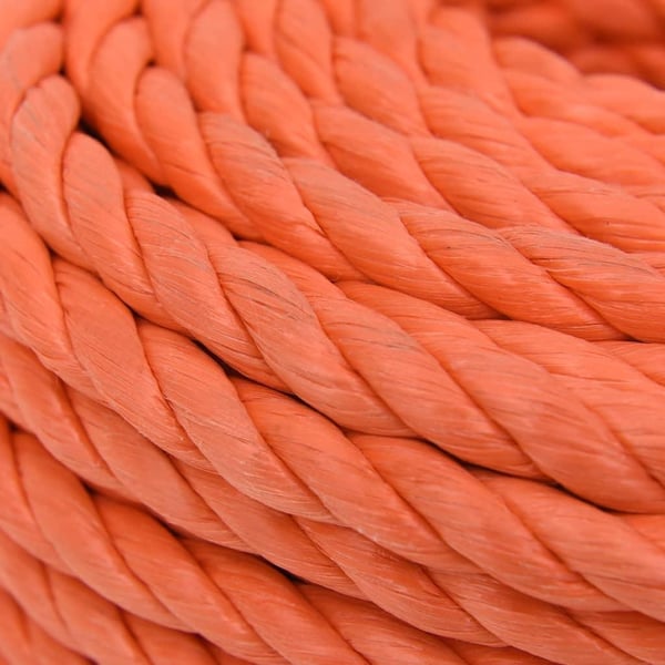 vidaXL Arbeidstau oransje 12 mm 25 m polypropylen