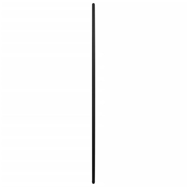 vidaXL vægspejl Ø 50 cm rundt sort