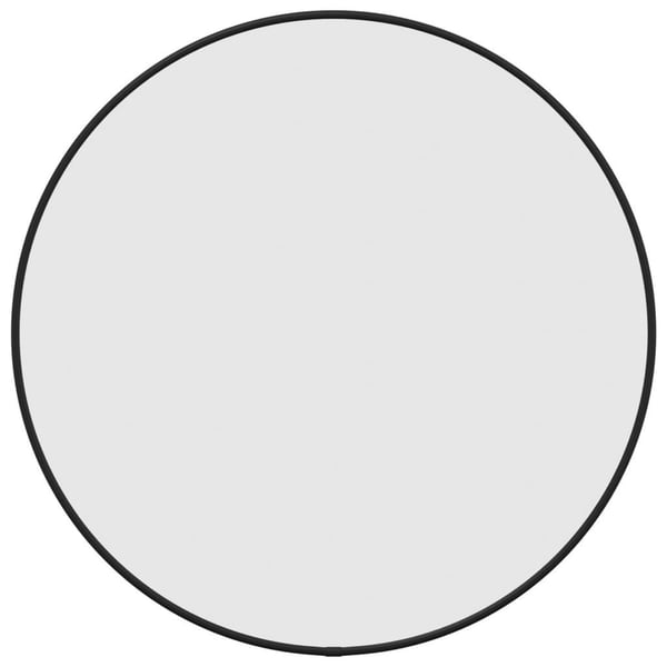 vidaXL Seinäpeili musta Ø 50 cm pyöreä