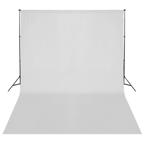 vidaXL fotostudiesæt med lampesæt + fotobaggrund og reflektor