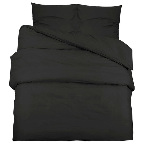 vidaXL Sengesett svart 260x240 cm bomull