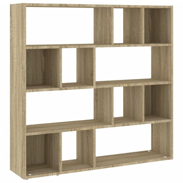 vidaXL Bokhylle/romdeler sonoma eik 105x24x102 cm
