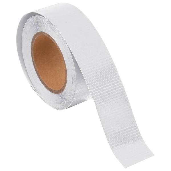 vidaXL reflekstape 5 cm x 20 m PVC hvid