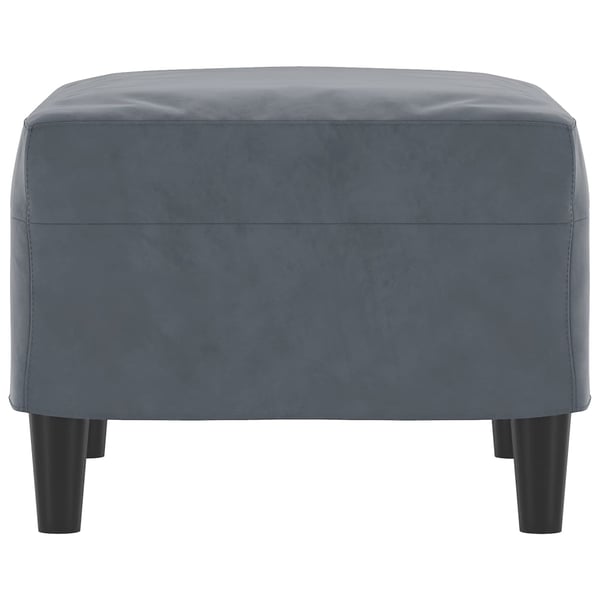 vidaXL fodskammel 60x50x41 cm velour mørkegrå