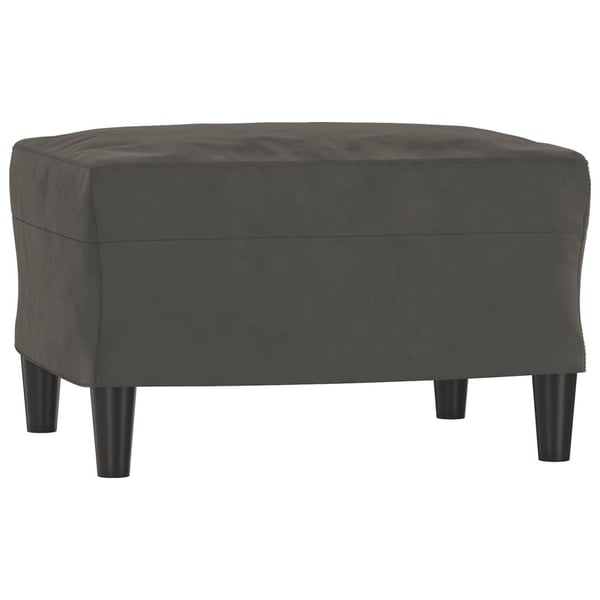 vidaXL fodskammel 60x50x41 cm velour mørkegrå