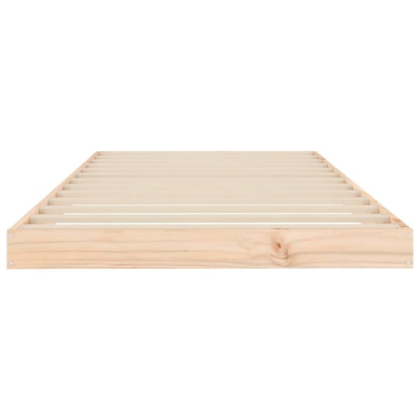 vidaXL Sängynrunko 90x200 cm täysi mänty