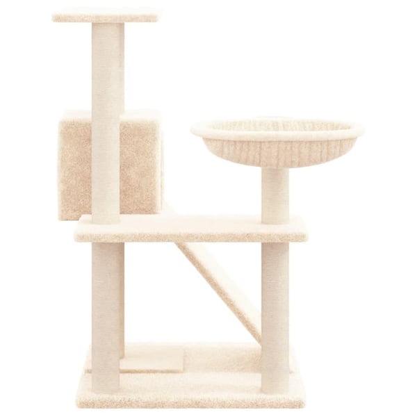 vidaXL Kissan kiipeilypuu sisal- raapimispylväillä kerma 82 cm
