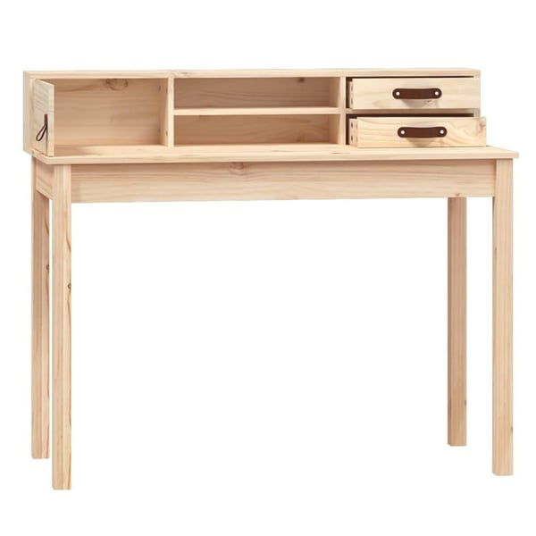 vidaXL Skrivebord 110x50x93 cm heltre furu
