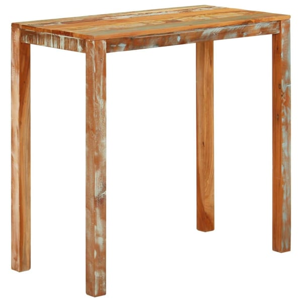 vidaXL barbord 112x55x108 cm massivt genbrugstræ