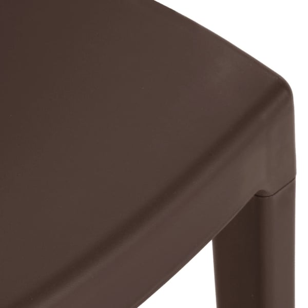 vidaXL Hagestoler 2 stk mokka polypropylen