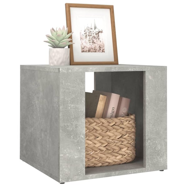 vidaXL Nattbord betonggrå 41x40x36 cm konstruert tre