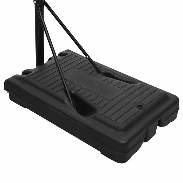 vidaXL Basketballstativ hvit 237-307 cm polyeten