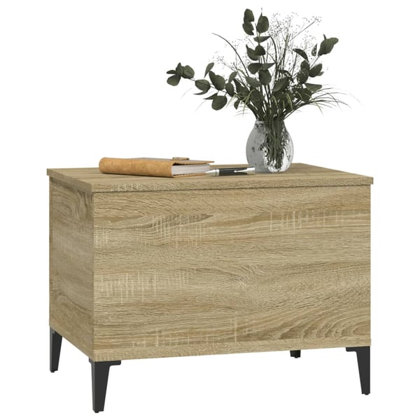 vidaXL Salongbord sonoma eik 60x44,5x45 cm konstruert tre