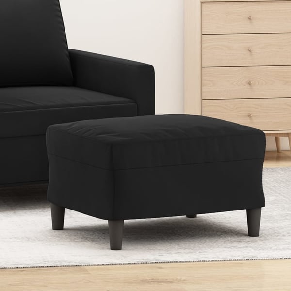 vidaXL fodskammel 60x50x41 cm velour sort